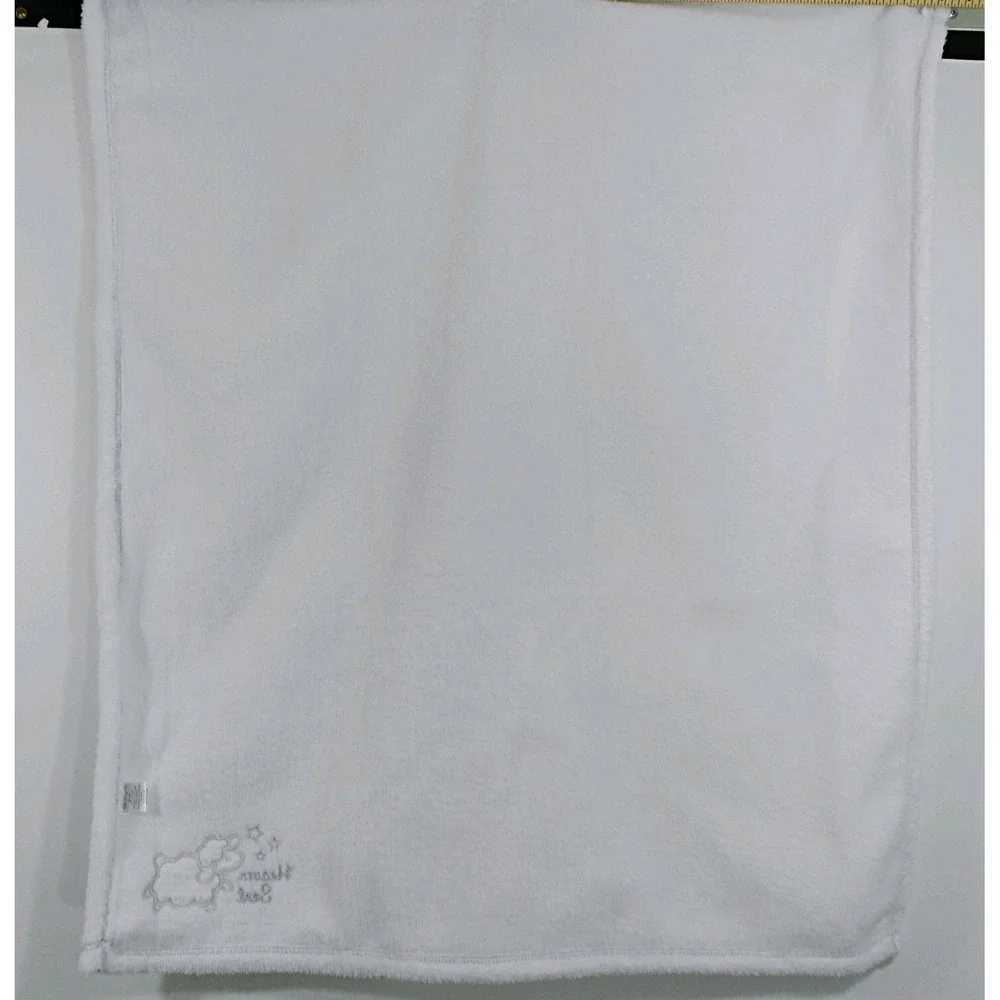 Cutie Pie White Sheep Lamb Heaven Sent Stars Silver Baby Blanket Replacement